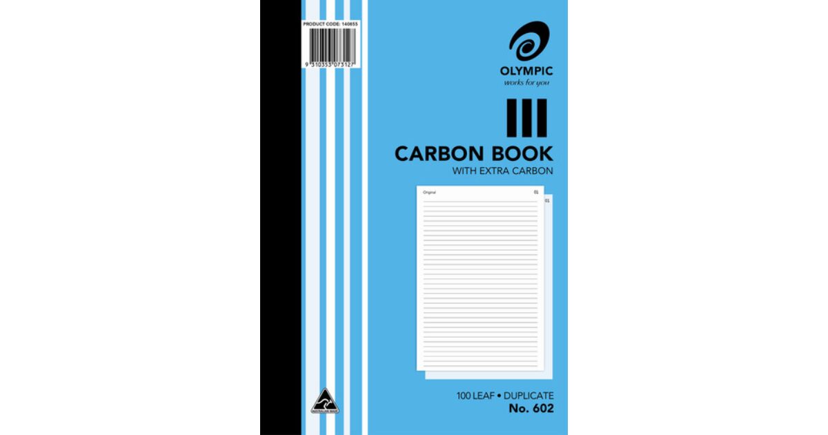Lilydale Books | CARBON BOOK 100 LEAF A4 NO. 602 DUPLICATE