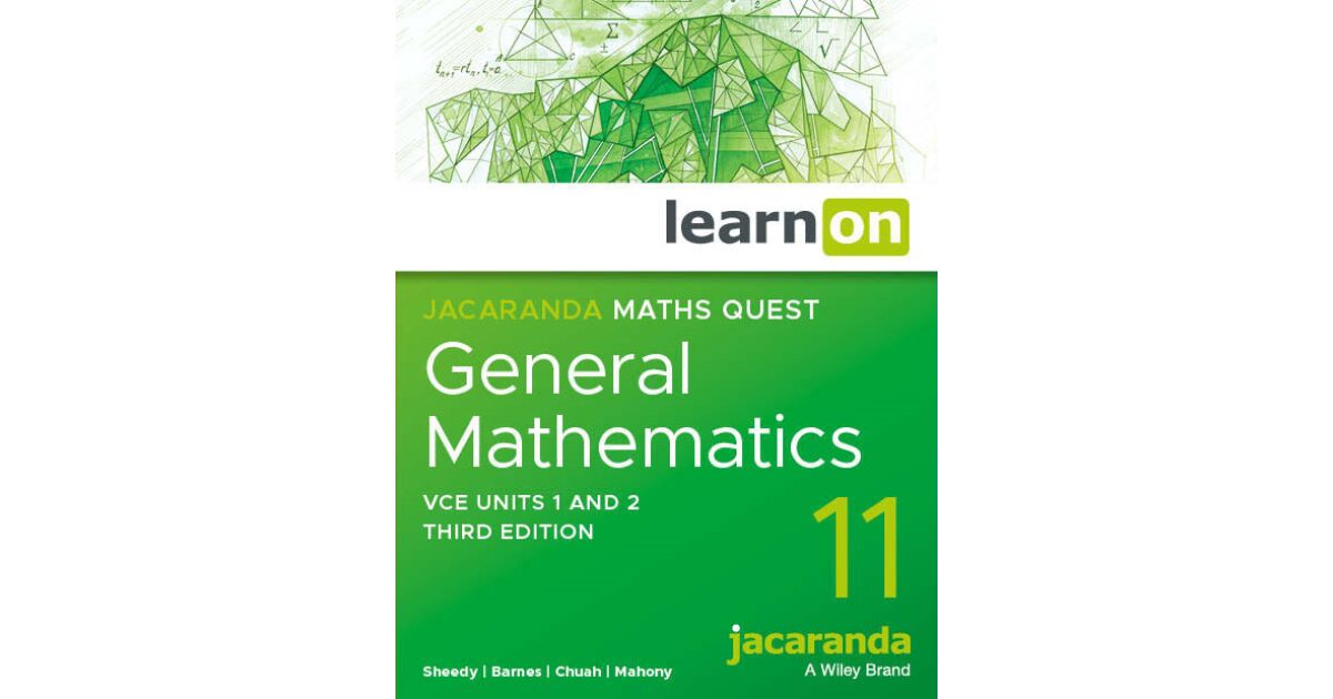 Letterboxing Math Lilydale Books | JACARANDA MATHS QUEST 11 GENERAL MATHEMATICS VCE…