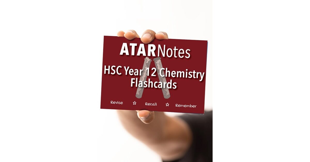 Lilydale Books | ATAR NOTES HSC CHEMISTRY YEAR 12 FLASHCARDS
