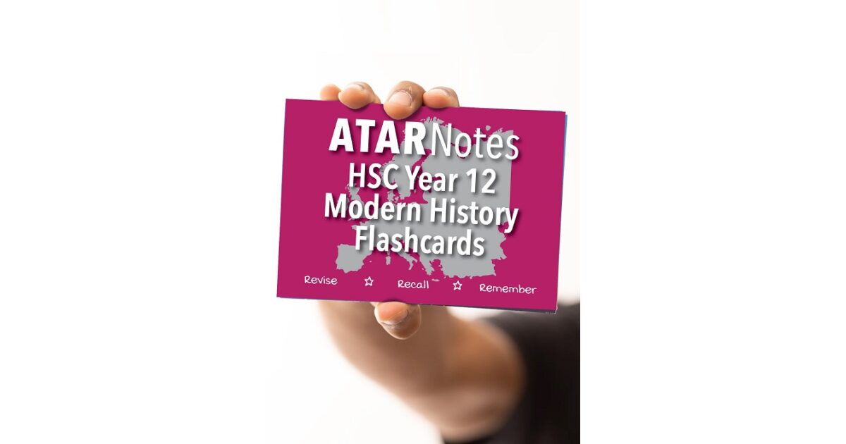 Lilydale Books | ATAR NOTES HSC MODERN HISTORY YEAR 12 FLASHCARDS