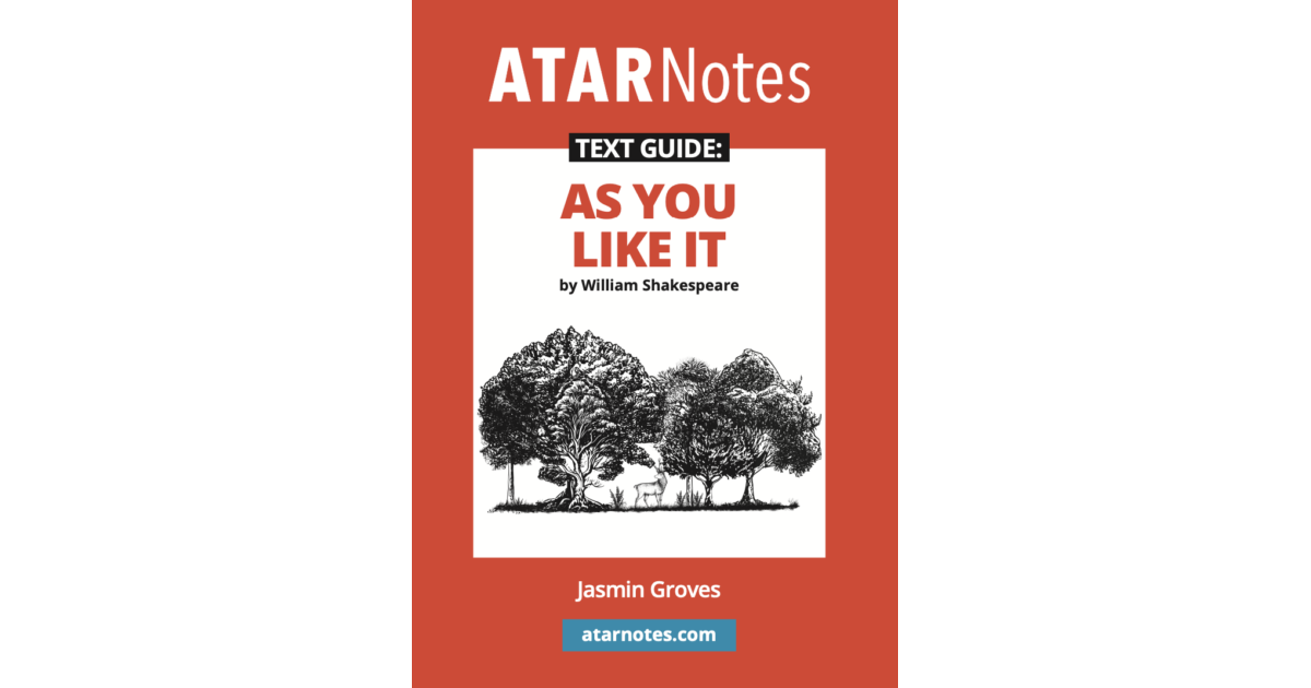 Lilydale Books | ATAR NOTES TEXT GUIDE: AS YOU LIKE IT BY WILLIAM…