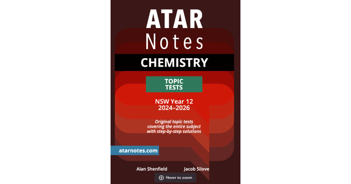 Lilydale Books | ATAR NOTES HSC CHEMISTRY YEAR 12 TOPIC TESTS…