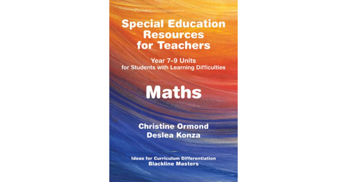 Lilydale Books | SPECIAL EDUCATION RESOURCES FOR TEACHERS - MATHS