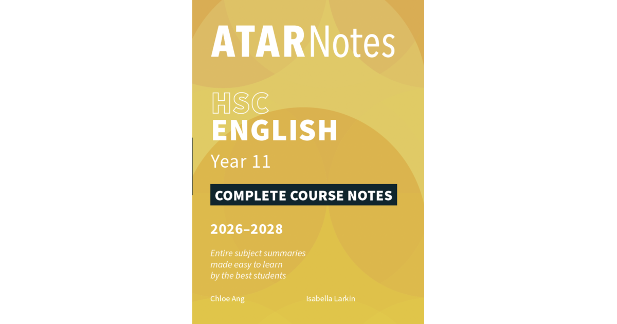 Lilydale Books | ATAR NOTES HSC ENGLISH YEAR 11 COURSE NOTES…