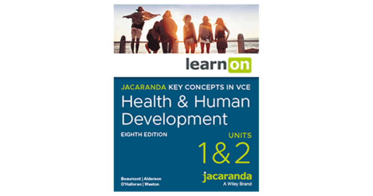Lilydale Books | JACARANDA KEY CONCEPTS IN VCE HEALTH & HUMAN…