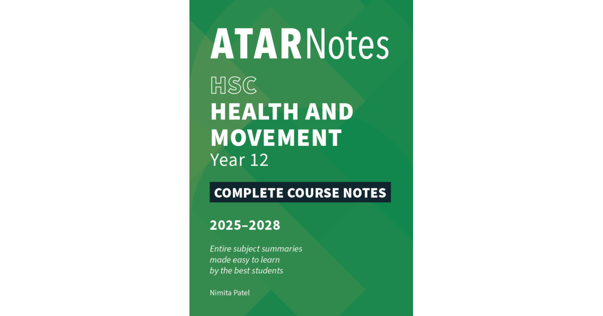 Lilydale Books | ATAR NOTES HSC YEAR 12 HEALTH AND MOVEMENT SCIENCE…