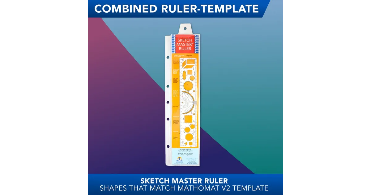 Lilydale Books | RULER SKETCH MASTER COMBINED TEMPLATE IN WALLET