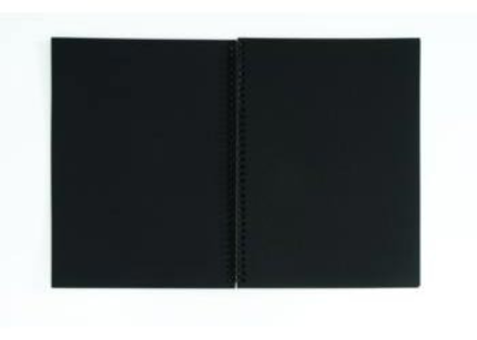 184 184 A3 VISUAL DIARY BLACK