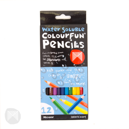 12 COLOURFUN WATER SOLUBLE PENCILS