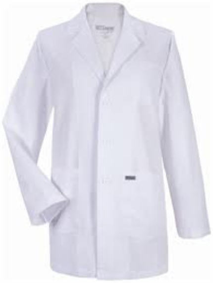 LABORATORY COAT WHITE LIGHT WEIGHT JUNIOR MEDIUM
