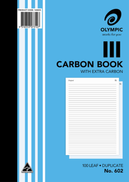 Lilydale Books | CARBON BOOK 100 LEAF A4 NO. 602 DUPLICATE