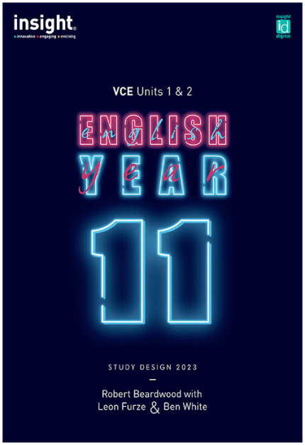 INSIGHT ENGLISH YEAR 11 VCE UNITS 1&2 STUDENT BOOK + EBOOK