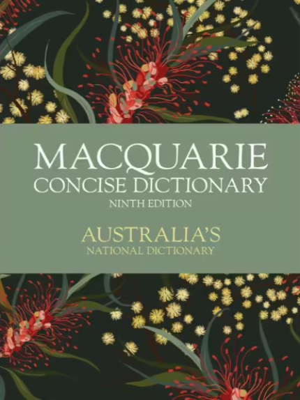 MACQUARIE CONCISE DICTIONARY NINTH EDITION HARDBACK