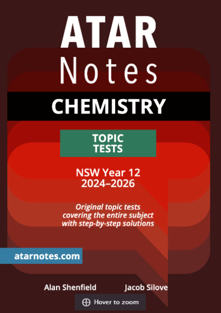 Lilydale Books | ATAR NOTES HSC CHEMISTRY YEAR 12 TOPIC TESTS…