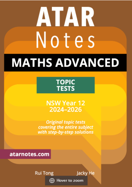 Lilydale Books | ATAR NOTES HSC MATHEMATICS ADVANCED YEAR 12 TOPIC…
