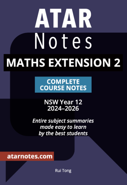 Lilydale Books | ATAR NOTES HSC MATHEMATICS EXTENSION 2 YEAR 12 NOTES…