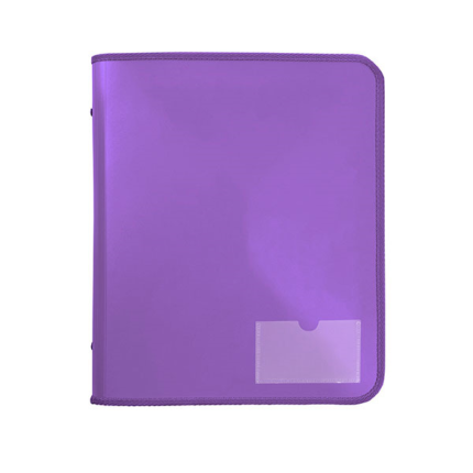 2D ZIPPER BINDER WITH TECH CASE 25MM PURPLE