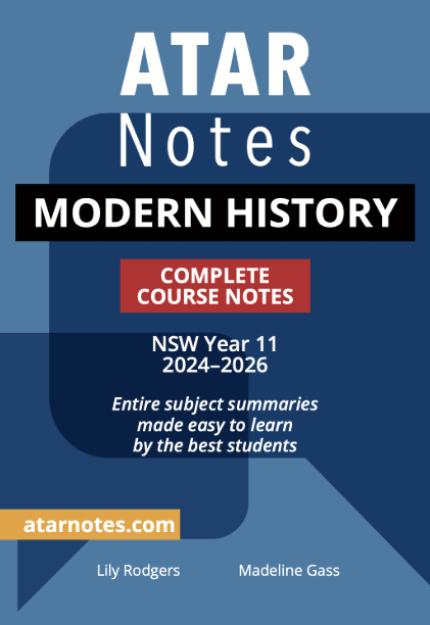 ATAR NOTES HSC MODERN HISTORY YEAR 11 NOTES (2024-2026)