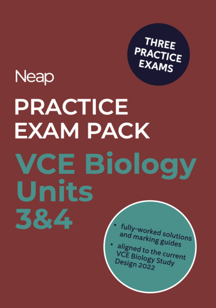 NEAP PRACTICE EXAM PACK: VCE BIOLOGY UNITS 3&4 (3 EXAMS)
