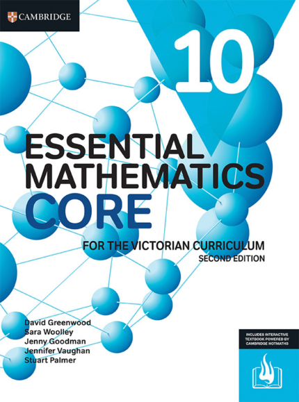 CAMBRIDGE ESSENTIAL MATHEMATICS CORE FOR THE VICTORIAN CURRICULUM YEAR 10 STUDENT BOOK + EBOOK 2E