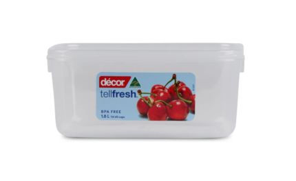 DECOR TELLFRESH 1.8 LITRE OBLONG CONTAINER CLEAR
