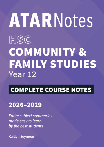 Lilydale Books | ATAR NOTES HSC CAFS YEAR 12 COURSE NOTES (2026-2029)