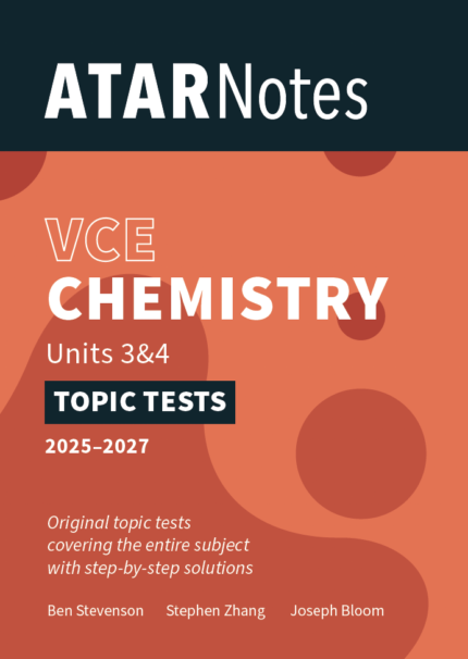 Lilydale Books | ATAR NOTES VCE CHEMISTRY UNITS 3&4 TOPIC TESTS…