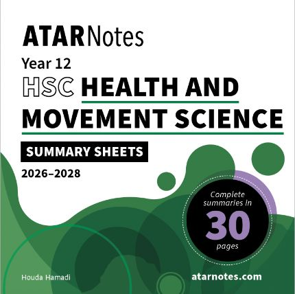 Lilydale Books | ATAR NOTES HSC YEAR 12 HEALTH AND MOVEMENT SCIENCE…