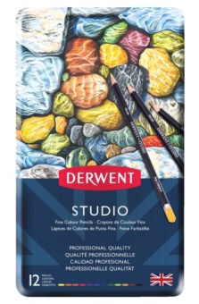 12 DERWENT STUDIO COLOUR PENCILS