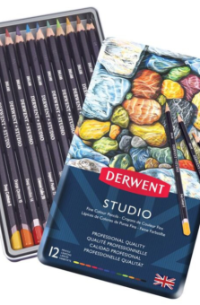 12 DERWENT STUDIO COLOUR PENCILS