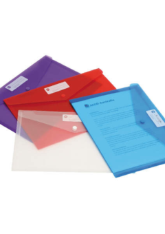 DOCUMENT WALLET CLEAR PVC WITH CLIP Cover