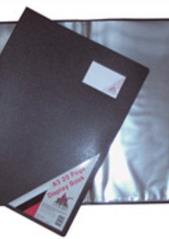 A3 DISPLAY BOOK 20 POCKETS NON REFILLABLE WITH INSERT COVER Cover
