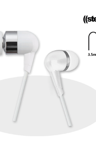 STEREO EARPHONES MINIJAC 3.5MM INPUT