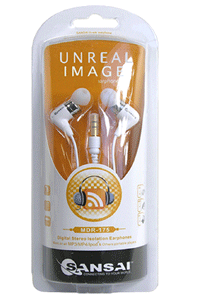 STEREO EARPHONES MINIJAC 3.5MM INPUT