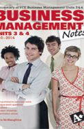 A+ BUSINESS MANAGEMENT NOTES VCE UNITS 3&4 Cover