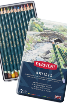 12 DERWENT ARTIST COLOUR PENCILS