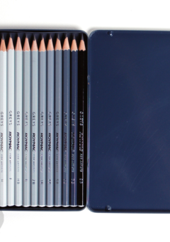 ROYMAC GREYS SKETCHING TIN 12 PENCIL SET 2H–8B Cover