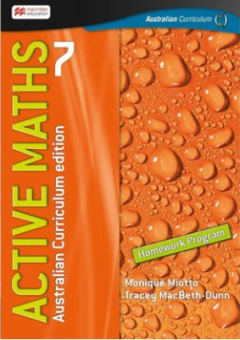 ACTIVE MATHS 7 HOMEWORK BOOK FOR THE AUSTRALIAN CURRICULUM Cover