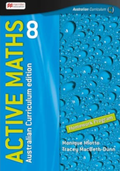 ACTIVE MATHS 8 HOMEWORK BOOK FOR THE AUSTRALIAN CURRICULUM Cover