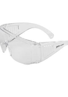 SAFETY GLASSES CLEAR TRADITIONAL WRAP AROUND Cover