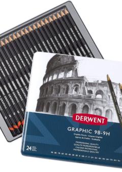 24 GRAPHIC DERWENT PENCILS 9B - 9H Cover