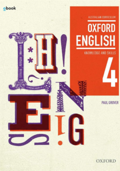 OXFORD ENGLISH 4 KNOWLEDGE AND SKILLS AC TEXTBOOK + OBOOK Cover