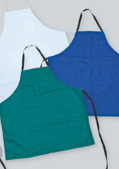 ART APRON WHITE WITH POCKETS