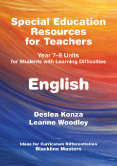 SPECIAL EDUCATION RESOURCES FOR TEACHERS - ENGLISH Cover