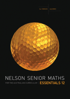 NELSON SENIOR MATHS AC ESSENTIALS 12 STUDENT BOOK + EBOOK Cover