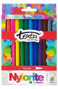 TEXTA NYLORITE COLOURING PENS 12