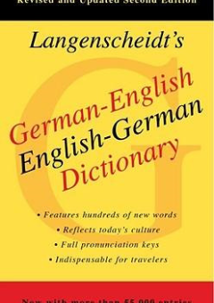 LANGENSCHEIDT GERMAN ENGLISH DICTIONARY Cover