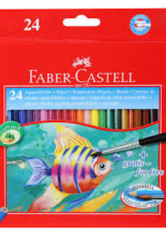 24 FABER CASTELL WATERCOLOUR PENCILS Cover
