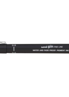 UNI PIN PEN 0.5MM BLACK WATER & FADE PROOF Cover