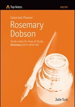 TOP NOTES: ROSEMARY DOBSON SELECTED POEMS Cover